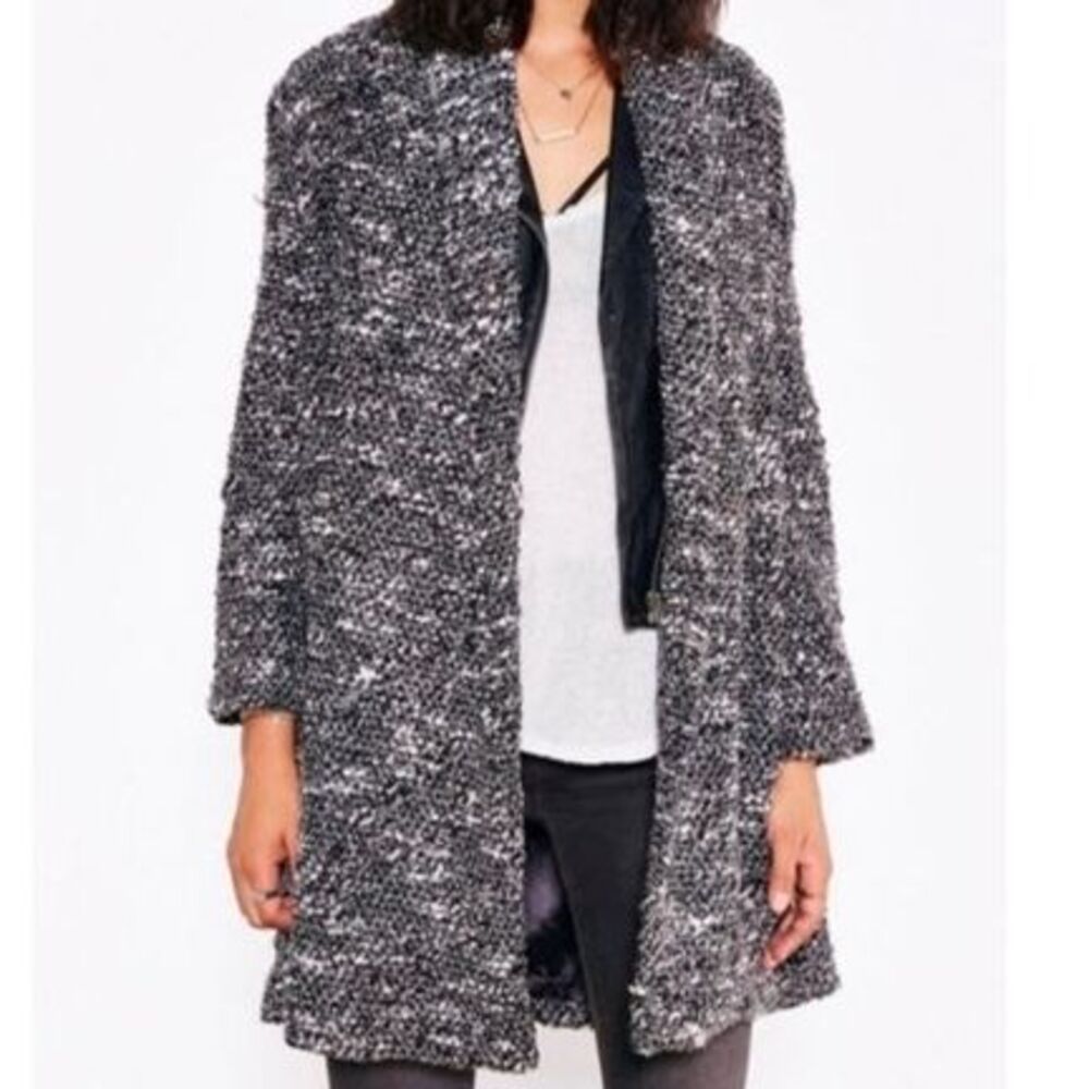 UNIF x Urban Outfitters Bouclé Sweater Coat Marled Open Front Cardigan XS